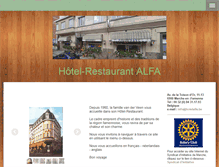 Tablet Screenshot of hotelalfa.be